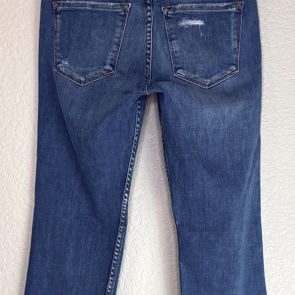 FLYING MONKEY Platinum Distressed Raw Chewed Hem Straight Leg Size 25 - Picture 10 of 16